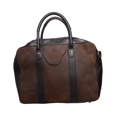 Handbag (Brown, Black) from Baron Leather