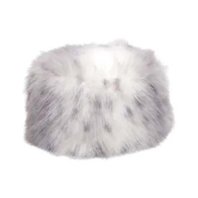 Bontpet (Grijs, Wit) van Lack of Color Imitatiebont, Polyester