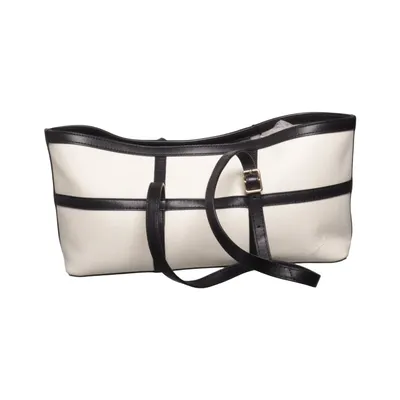 Sac à bandoulière (Blanc, Noir) de & Other Stories Coton, Cuir