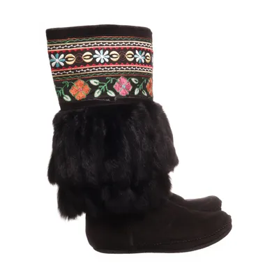 Stövlar (Svart) Mocka