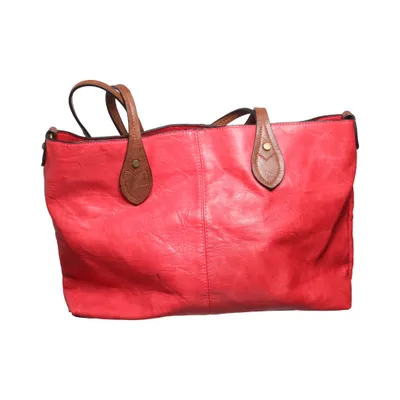 Handväska (Röd, Brun)