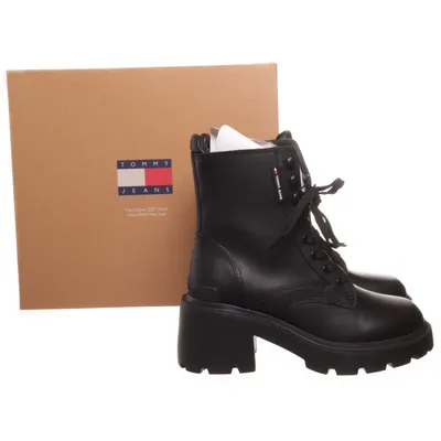 Kängor (Mid Heel Boot Leather) från Tommy Hilfiger Jeans Skinn