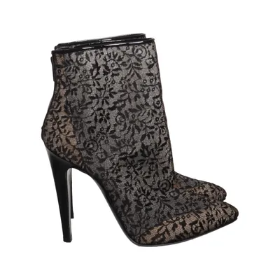 Heeled boots (Black, Beige) from Bottega Veneta