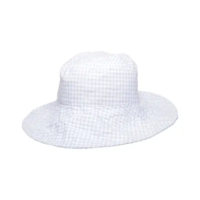 Buckethatt (Blå, Vit) från By Malina Bomull, Polyester