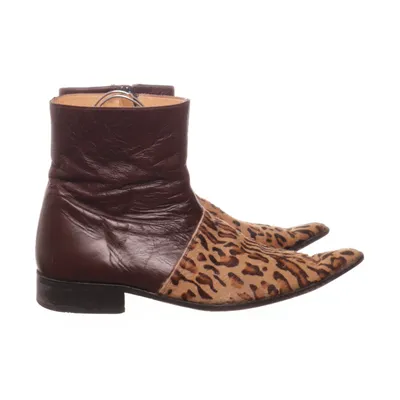 Boots (Brun, Beige) Skinn