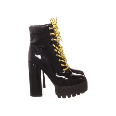 Heeled boots (Black) from NLY Shoes Faux leather