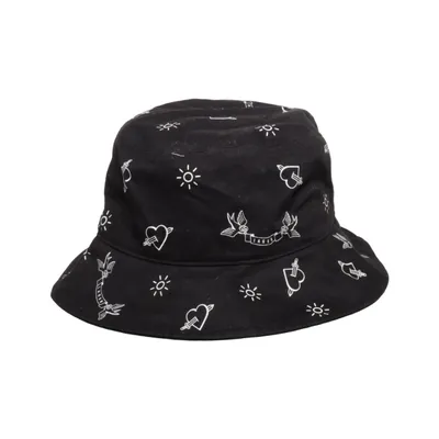 Buckethatt (Svart, Vit) från Ey'bro Bomull