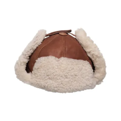 Trapper hat (Brown, White)