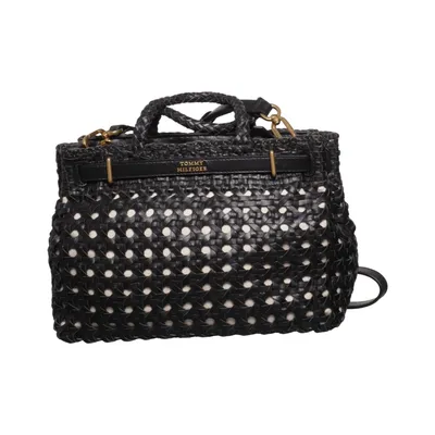 Skuldertaske (The American Icon Braided) fra Tommy Hilfiger Læder