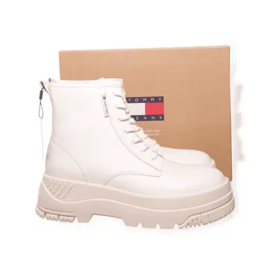 Kängor (Lace Up Flatform Boot) från Tommy Hilfiger Jeans Skinn