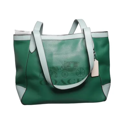 Umhängetasche (Grün, Blau) von Coach Leder