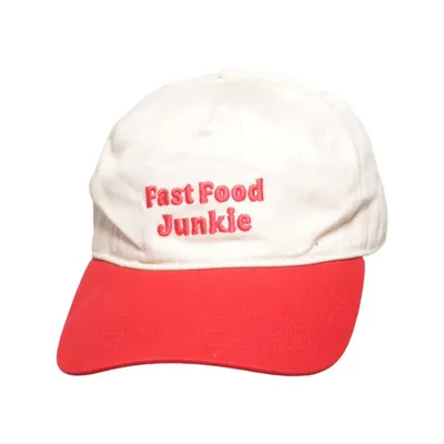 Baseballkeps (Vit, Röd)