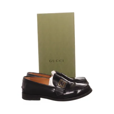 Loafers (GG Buckle Loafer) from Gucci Leather
