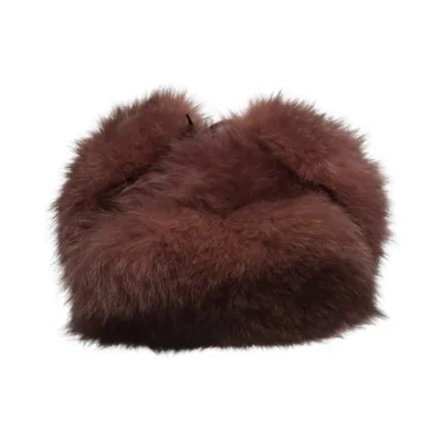 Trapperhatt (Brun, Rosa) Päls