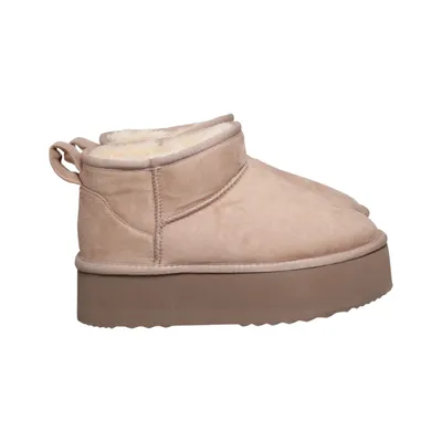 Boots (Beige) Polyester