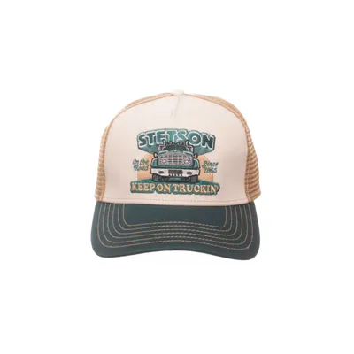Truckerkeps (Grön, Beige, Flerfärgad) från Stetson