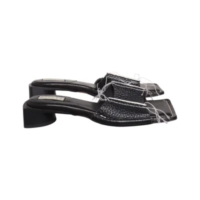 Mules (Noir) de Miista Cuir