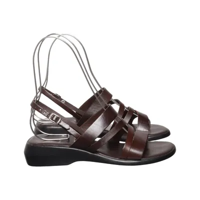 Sandals (Brown) from Ten Points Leather