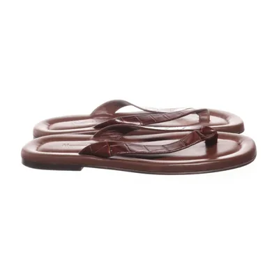 Teenslippers (Bruin) van Massimo Dutti Leer