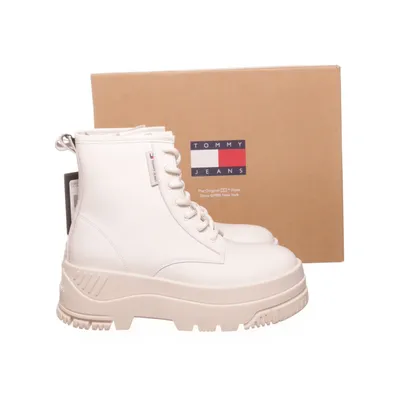 Kängor (Lace Up Flatform Boot) från Tommy Hilfiger Jeans Skinn