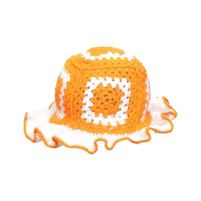 Bøllehat (Orange, Hvid)