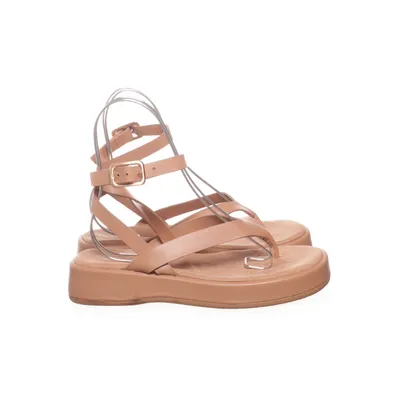 Sandals (Beige) from Mango Faux leather