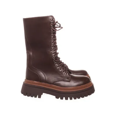 Laced boots (Brown)