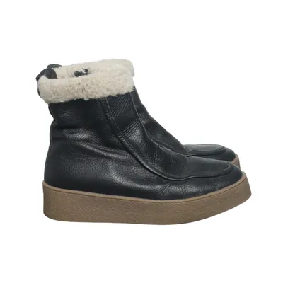 Boots (Simone Black Leather Winter Boots) från Flattered Skinn