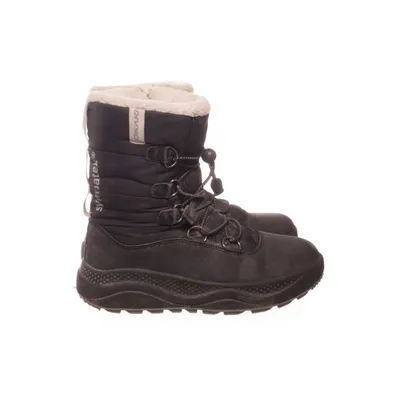 Laced boots (Black, White) from Okaki