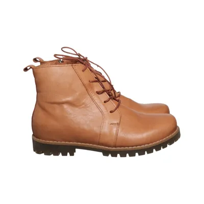 Laced boots (Brown) from Charlotte of Sweden