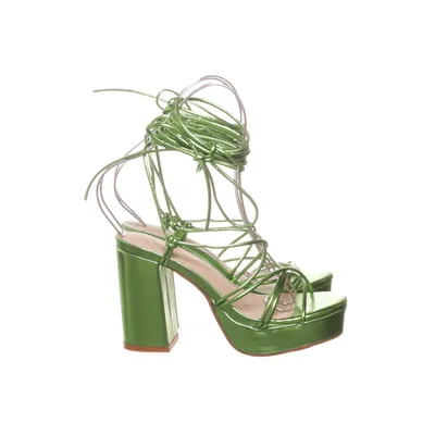 High heel sandals (Green) from Missguided