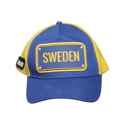 Truckerkappe (Blau, Gelb) von John Hatter & Co Baumwolle, Polyester