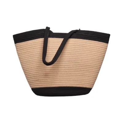 Strandväska (Beige, Svart)