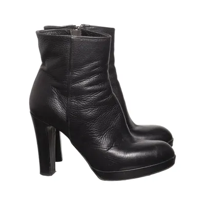 Heeled boots (Black) from Pomme Dor Leather