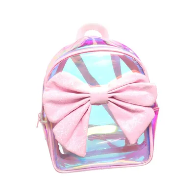 Backpack (Pink, Multicolored) from H&M Polyester, Polyurethane