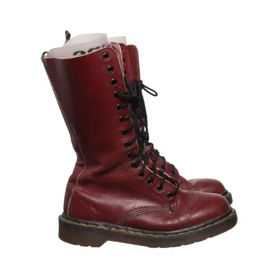 Snørestøvler (Rød) fra Dr. Martens Læder