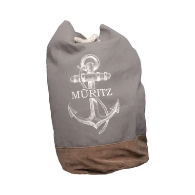 Sac de sport (Gris, Marron) de Mauritz Coton, Polyester, Viscose