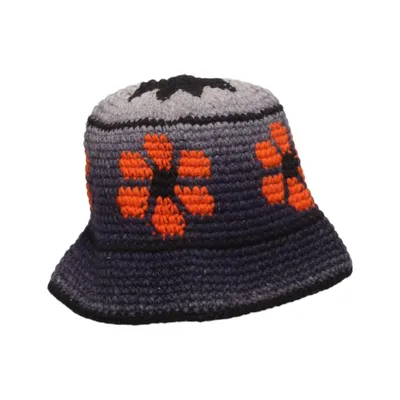 Buckethatt (Blå, Flerfärgad)