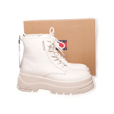 Kängor (Lace Up Flatform Boot) från Tommy Hilfiger Jeans Skinn