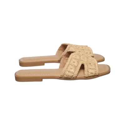 Pantoletten (Beige) von Nelly Leder