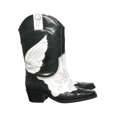 Cowboyboots (Svart, Vit) från Ganni