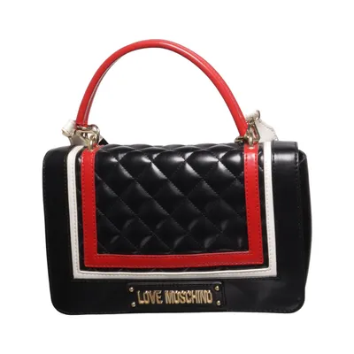 Axelremsväska (Svart, Röd, Vit) från Love Moschino Skinnimitation