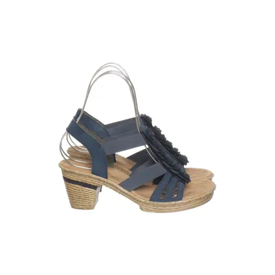 High heel sandals (Blue) from Rieker