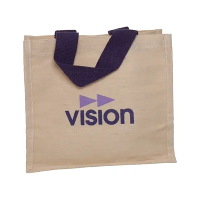 Stofpose (Beige, Lilla) fra Vision Bomuld