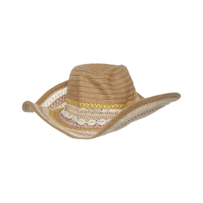Sun hat (Brown, Multicolored) from Bréal Polyester