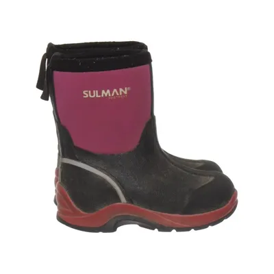 Regenlaarzen (Zwart, Roze) van Sulman