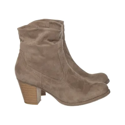 Heeled boots (Beige) from Claudia Ghizzani Leather