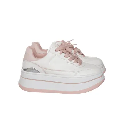 Sneakers (Wit, Roze) van Michael Kors Leer
