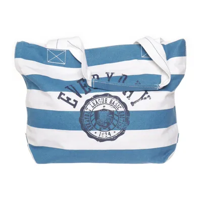 Strandtas (Wit, Blauw) van Ellos