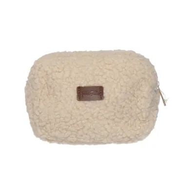 Toilet bag (Beige) from Folli Follie Faux fur